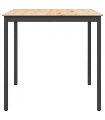 vidaXL Bar Table Natural 110 x 110 x 105 cm Solid Pine Wood