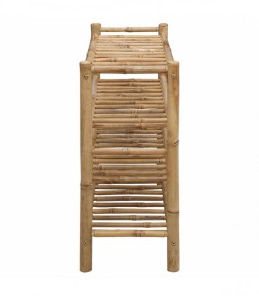 vidaXL Shoe Rack with Shelf Natural 68 x 28 x 63 cm Bamboo — Size: 4 tires