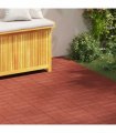 vidaXL Stepping Stone 6 pcs Red 40.5 x 40.5 x 2 cm Rubber