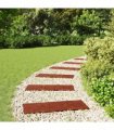 vidaXL Stepping Stone 6 pcs Red 60.5 x 25 x 2 cm Rubber