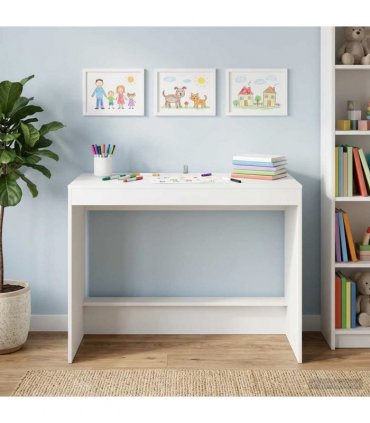 vidaXL Bed Desk White Engineered Wood 100 x 45 x 75 cm