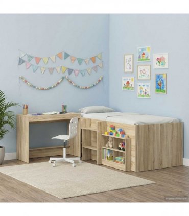 vidaXL Bed Desk Sonoma Oak Engineered Wood 100 x 45 x 75 cm