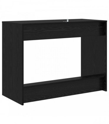 vidaXL Bed Desk Black Oak Engineered Wood 100 x 45 x 75 cm