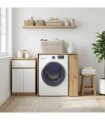 vidaXL Wash Machine Cabinet with Storage Artisan Oak 87 x 60 x 89 cm