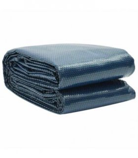 vidaXL Pool Cover | Black and Blue | Thick PE film | Large — Size: Ø 488 cm