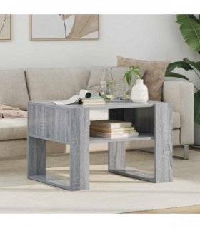 vidaXL Coffee Table Grey Sonoma 66 x 53 x 45 cm Engineered Wood