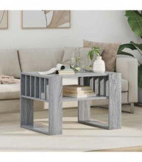 vidaXL Coffee Table Grey Sonoma 66 x 49.5 x 45 cm Engineered Wood