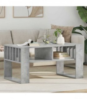 vidaXL Coffee Table Concrete Grey 92 x 49.5 x 45 cm Engineered Wood