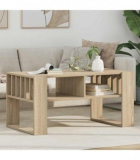 vidaXL Coffee Table Sonoma Oak 92 x 49.5 x 45 cm Engineered Wood