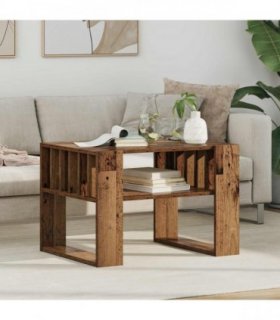 vidaXL Coffee Table Old Wood 66 x 49.5 x 45 cm Engineered Wood