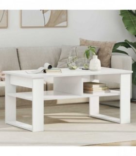 vidaXL Coffee Table with Storage White 96 x 54 x 44 cm Engineered Wood