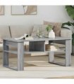 vidaXL Coffee Table Grey Sonoma 96 x 54 x 44 cm Engineered Wood
