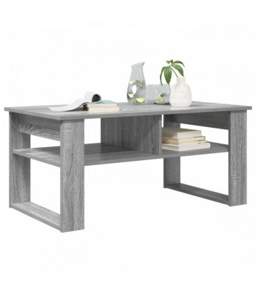 vidaXL Coffee Table Grey Sonoma 96 x 54 x 44 cm Engineered Wood
