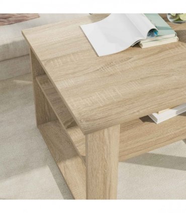 vidaXL Coffee Table Sonoma Oak 64 x 54 x 44 cm Engineered Wood