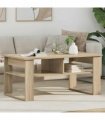 vidaXL Coffee Table Sonoma Oak 96 x 54 x 44 cm Engineered Wood