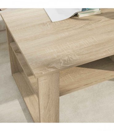 vidaXL Coffee Table Sonoma Oak 96 x 54 x 44 cm Engineered Wood