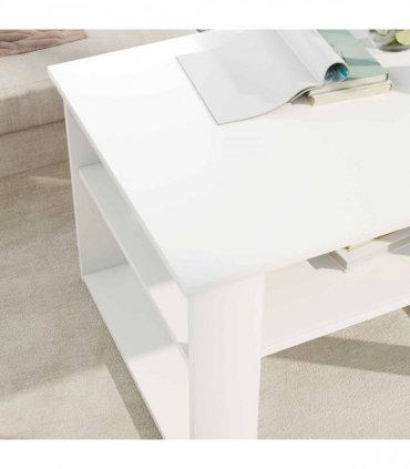 vidaXL Coffee Table with Storage White 64 x 54 x 44 cm Engineered Wood