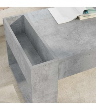 vidaXL Coffee Table Concrete Grey 110 x 50 x 41 cm Engineered Wood