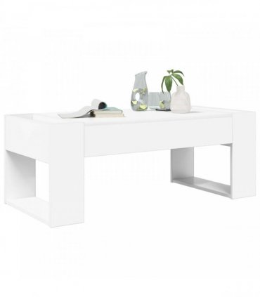 vidaXL Coffee Table White 110 x 50 x 41 cm Engineered Wood
