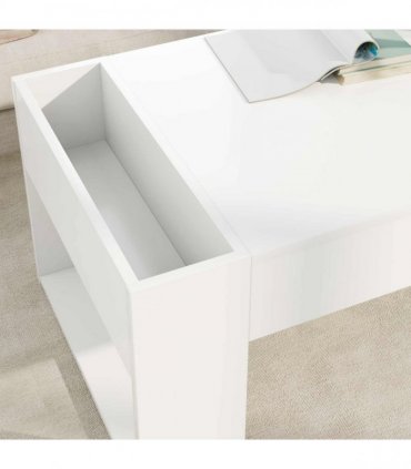 vidaXL Coffee Table White 110 x 50 x 41 cm Engineered Wood