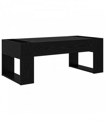 vidaXL Coffee Table Black Oak 110 x 50 x 41 cm Engineered Wood