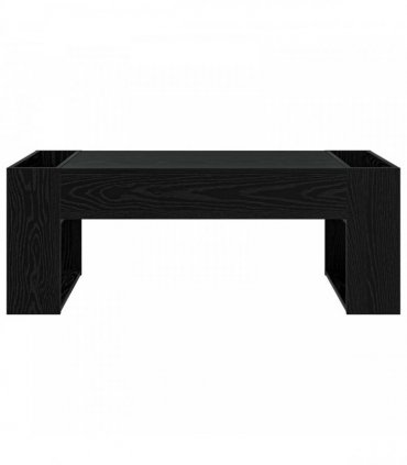 vidaXL Coffee Table Black Oak 110 x 50 x 41 cm Engineered Wood