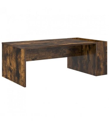 vidaXL Coffee Table Smoked Oak 95 x 50 x 34 cm Engineered Wood