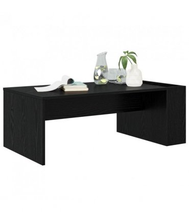 vidaXL Coffee Table Black Oak 95 x 50 x 34 cm Engineered Wood