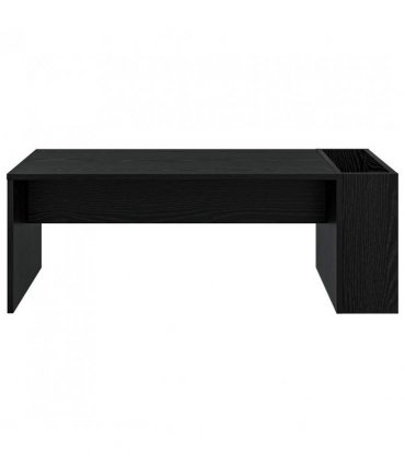 vidaXL Coffee Table Black Oak 95 x 50 x 34 cm Engineered Wood