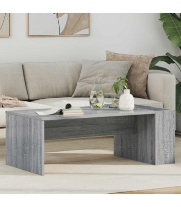 vidaXL Coffee Table Grey Sonoma 95 x 50 x 34 cm Engineered Wood