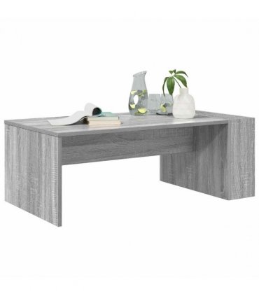 vidaXL Coffee Table Grey Sonoma 95 x 50 x 34 cm Engineered Wood