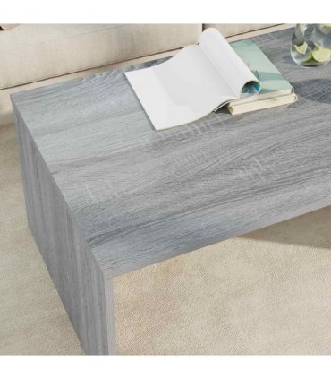 vidaXL Coffee Table Grey Sonoma 95 x 50 x 34 cm Engineered Wood