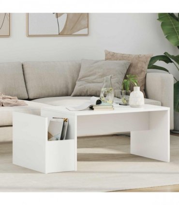 vidaXL Coffee Table White 90 x 45 x 35 cm Engineered Wood