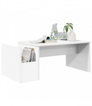 vidaXL Coffee Table White 90 x 45 x 35 cm Engineered Wood