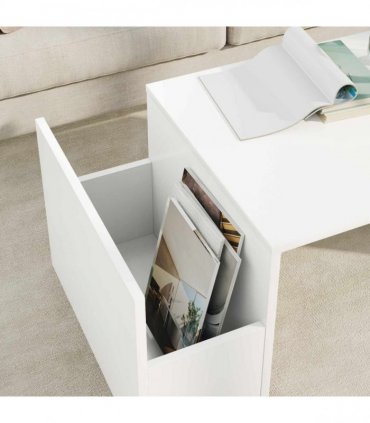 vidaXL Coffee Table White 90 x 45 x 35 cm Engineered Wood