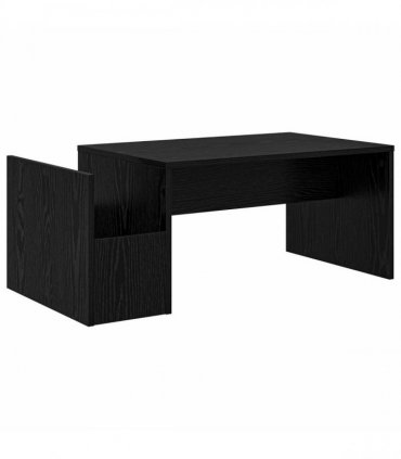 vidaXL Coffee Table Black Oak 90 x 45 x 35 cm Engineered Wood — V0672068418