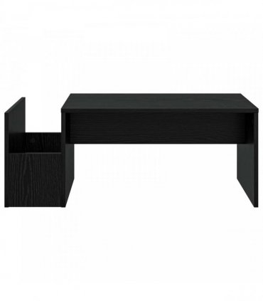 vidaXL Coffee Table Black Oak 90 x 45 x 35 cm Engineered Wood — V0672068418