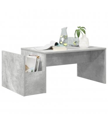 vidaXL Coffee Table Concrete Grey 90 x 45 x 35 cm Engineered Wood