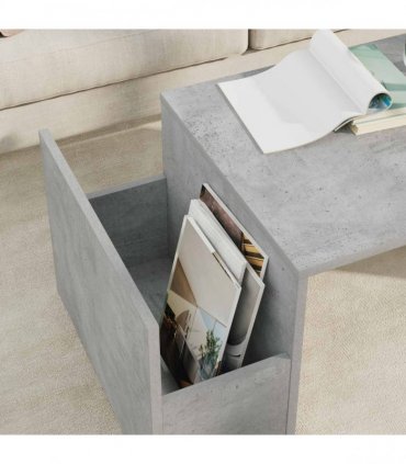 vidaXL Coffee Table Concrete Grey 90 x 45 x 35 cm Engineered Wood