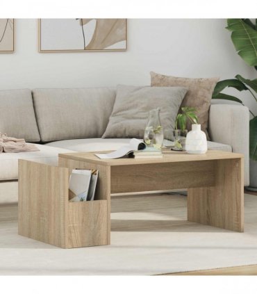 vidaXL Coffee Table Sonoma Oak 90 x 45 x 35 cm Engineered Wood