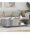 vidaXL Coffee Table Grey Sonoma 95 x 55 x 31 cm Engineered Wood