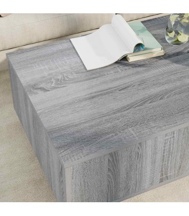 vidaXL Coffee Table Grey Sonoma 95 x 55 x 31 cm Engineered Wood