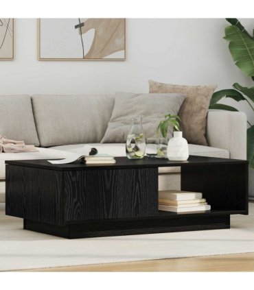 vidaXL Coffee Table Black Oak 95 x 55 x 31 cm Engineered Wood