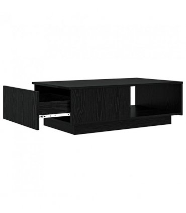 vidaXL Coffee Table Black Oak 95 x 55 x 31 cm Engineered Wood
