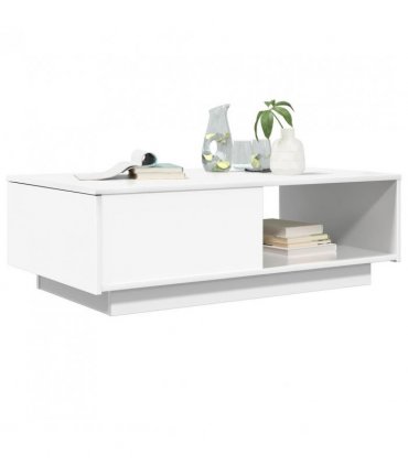 vidaXL Coffee Table with Drawer White 95 x 55 x 31 cm Engineered Wood