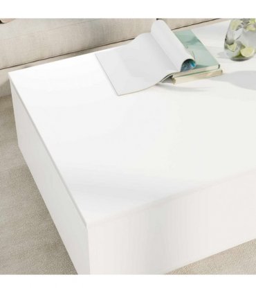 vidaXL Coffee Table with Drawer White 95 x 55 x 31 cm Engineered Wood