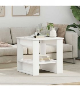 vidaXL Coffee Table White 51 x 50 x 50 cm Engineered Wood