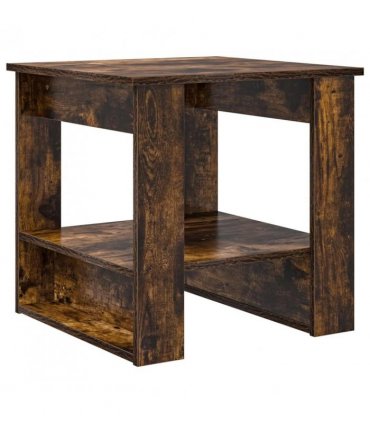 vidaXL Coffee Table Smoked Oak 51 x 50 x 50 cm Engineered Wood