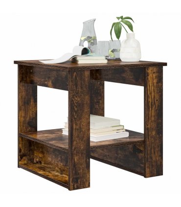 vidaXL Coffee Table Smoked Oak 51 x 50 x 50 cm Engineered Wood