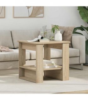 vidaXL Coffee Table Sonoma Oak 51 x 50 x 50 cm Engineered Wood
